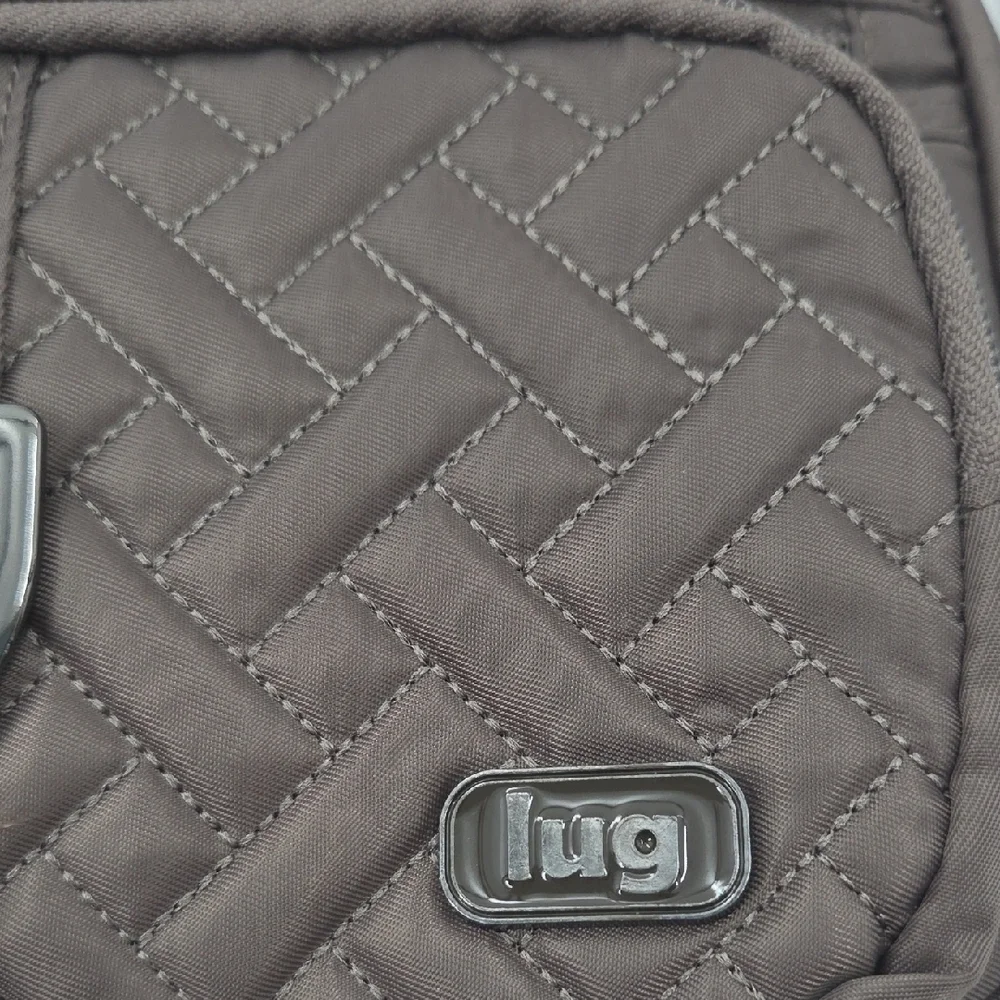 Lug Carousel Quilted Messenger Bag in Walnut NWT